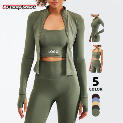 China Breathable Ropa Deportiva Ribbed Seamless Sportswear Yoga Fitness Workout Suit 5Pc Teams Active Wear Gym Crop Top Legging Bra Set Women for sale