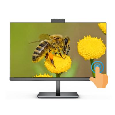 China Touch Panel OEM ODM Touch Screen All In One Desk With Camera / Wifi / Speaker 23.8 Inch Aio PC I3 I5 I7 Computer for sale