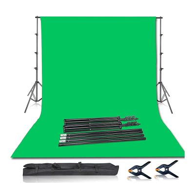 China Beiyang Portable Green Screen With Stand For Photoshoot Fliming Video 7.5*10ft for sale