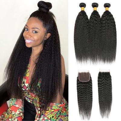 China High Quality Kinky Curly Kbeth Straight Brazilian Hair Bundles With Frontal Raw Brazilian Virgin Hair Wholesale Vendors for sale