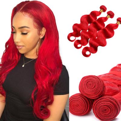 China Curly Curly Kbeth Red Color Hair Extension For Black Girls Gift 2021 Summer Body Wave Custom Virgin Weaving With Closure Vendor for sale