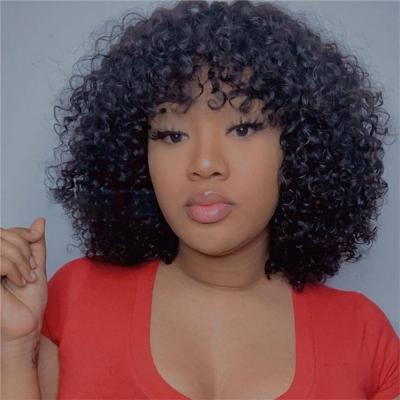 China Kbeth Kbeth Natural Glueless Curly Wigs Human Hair Tangle Free Synthetic Braided Kinky Kinky Curly Peluca Wigs For Black Woman for sale