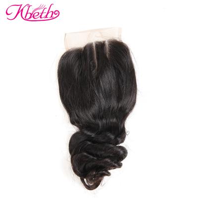 China Loose Wave Buying Brazilian Hair In China , Virgin Hair Closure 4*4 Lace Closure Loose Wave Hair for sale