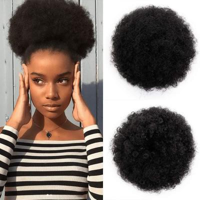 China 2021 Fashion Kbeth Hair Extension 2021 U-tip Hair Curly Ponytail Afro Puff Drawstring Ponytails Extensions For Black Women for sale