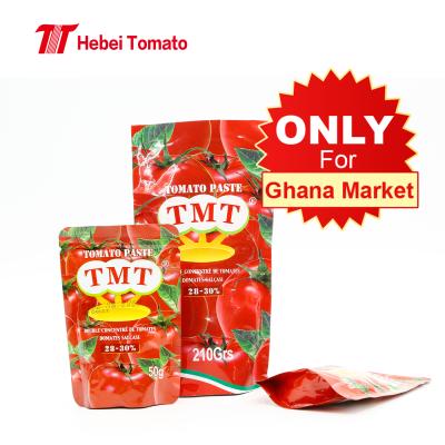 China Factory Price Sachet 50g 70g Tomato Paste OEM Brand Sachet Tomato Paste For Sale for sale