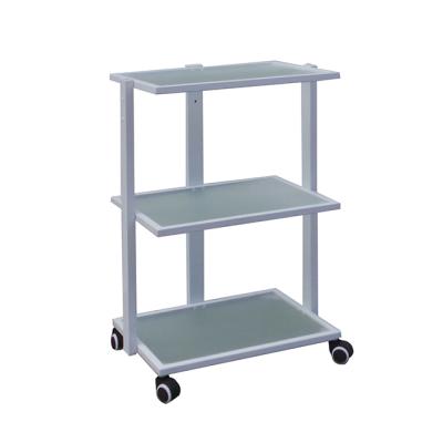 China WB-6037 Minimalist Trolley Pedicure Trolley Style Beauty Furniture White Wheels Machine Color Feature Beauty Salon Trolley for sale