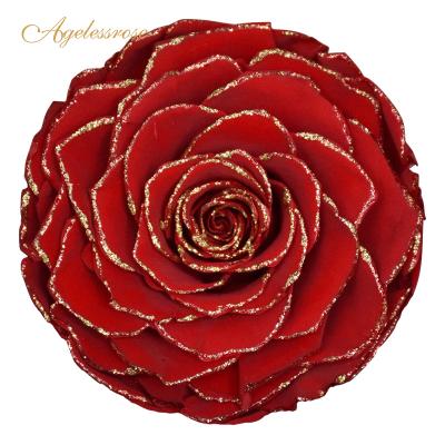 China Classic 10cm Preserved Rose Use In Wedding Decoration Or Creative Gift for sale