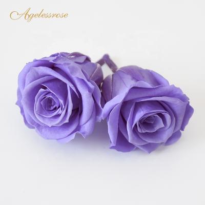 China Luxury Rose Wholesale 3-4cm Soft Touch Natural Eternal Flower Immortal Flower Preserved Roses Bud For Decoration for sale