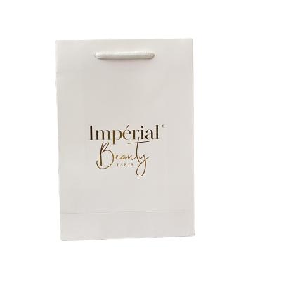 China Recyclable Paper Bag Thank You Jewelry Aluminum Foil Logo Thank You Paper Gift Bag Universal Gift White Paper Bag for sale