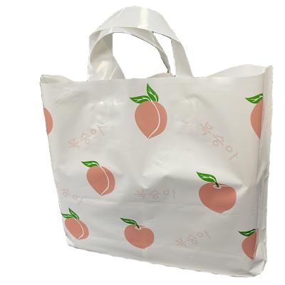 China Hair Plastic Bag Pink Plastic Bags Handle Moisture Proof Plastic Bag for sale