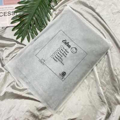 China Zipper Bag Zipper Bag Recyclable Single Frosted Biodegradable Frosted Poly PVC Frosted White Zipper Bag for sale