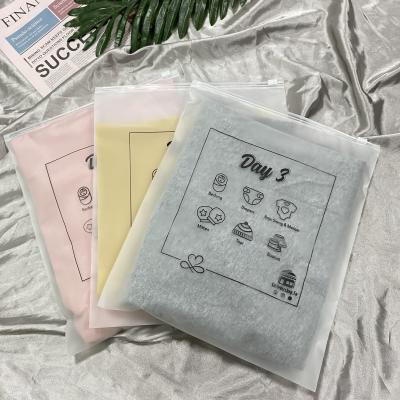 China Recyclable Frost Proof Zipper Bags Frosted Plastic Zipper Bags Frosted Zipper Bag Custom for sale