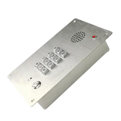 China RESET New Arrive Rugged SIP Door Phone Entry With Illuminated Metal Keypad for sale