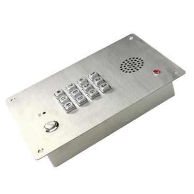 China RESET Waterproof Stainless Steel Telephone Box SIP Outdoor Entry With Numeric Keypad for sale