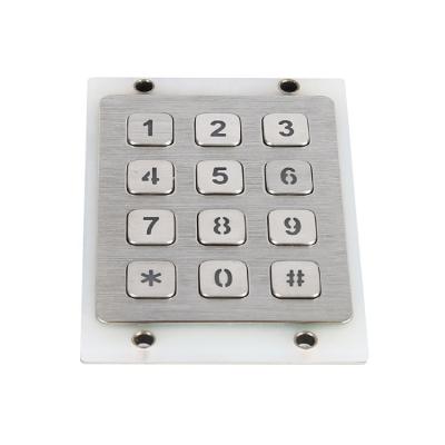 China Waterproof Remote Controller Rugged 12 Key Numeric Keypad With Led Back Lit for sale