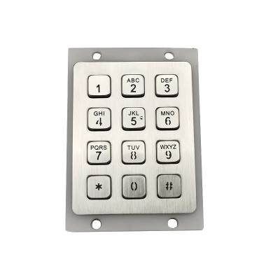 China Remote Controller Customized Illuminated Symbol Stainless Steel Keypad For Intercom for sale