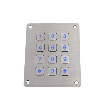 China Waterproof access control top mounted backlit type digital door keypad for automatic door for sale