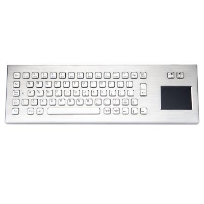 China Telecommunication equipment vandal resistance metal keyboard with trackball for auto-terminal machine for sale