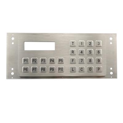 China Access Control Factory Supply Waterproof Stainless Steel Matrix Metal Keypad With USB Interface for sale