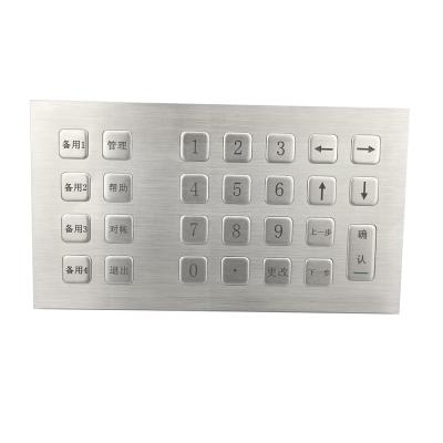 China Access Control Factory Supply Waterproof Stainless Steel Matrix Metal Keypad With USB Interface for sale