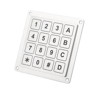 China Access Control OEM Factory Supply IP68 Waterproof Bezel Keypad With 12 Key Numbers for sale