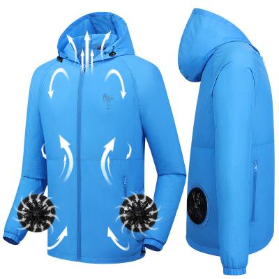 China China Waterproof Professional Manufacturer Sunscreen Waterproof Fan Cooling Jackets For Sale for sale