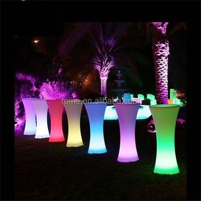 China Bar Table Led Light Stand Rental Event Table Modern Party Furniture for sale