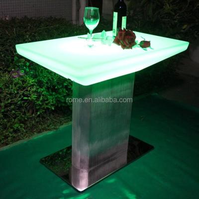 China Bar Table led nightclub coffee table/led nightclub table rental/glow bar table,bar furniture for sale for sale