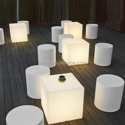 China Commercial furniture cube color furniture / outdoor waterproof led changing pool and wedding RGB led dental chair / led cube light for sale