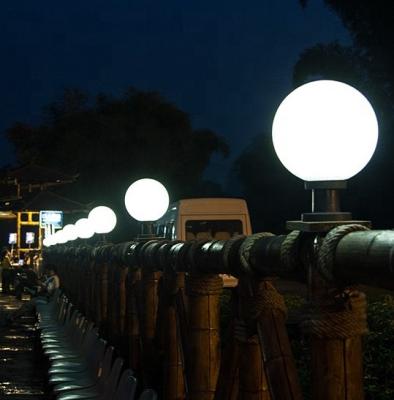 China Residential PE Passage Plastic Wall Glow Solar Led Ball for sale