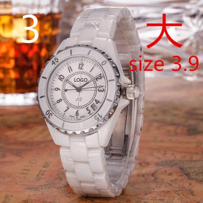 China Fashion \ fashion 12 synchronization watch of men and women couples of classic \ business fashion quartz \ noise sports full function ceramic needle three for sale