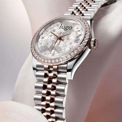 China New 2022 Women's New Business Three Stainless Steel Strap Chronograph Needle 24 Hour Calendar Full Automatic Mechanical Watch for sale