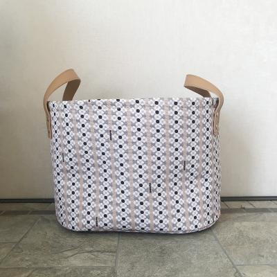 China New Fashion 202202 High Quality Soft Fabric Sustainable Storage Basket Folding Multifunctional Storage Basket for sale