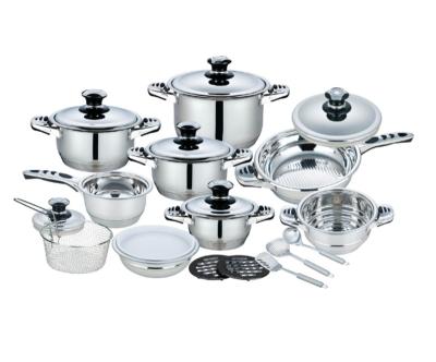 China Sustainable High Quality 8pcs Safety Flexible Kitchen Stainless Steel Cookware Handles Stainless Steel Cookware Set Cooking Pot for sale