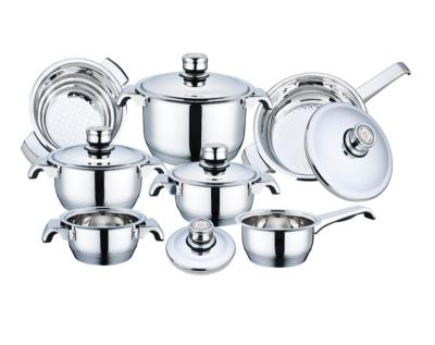 China Sustainable Hot Selling Portable Multifunctional Sturdy Economical Clad 12Pcs Stainless Steel Mini Cookware With Lid for sale