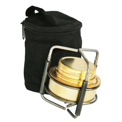 China Mini Camping Stove Brass Liquid Alcohol Burner Stove Collapsible Camping Alcohol Stove DIA13*H9CM for sale