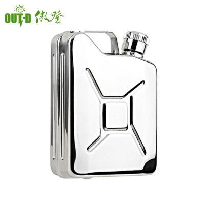 China Special Hip Shape 6oz Wine Holder Jerry Can Flask For Whiskey Liquor Bottle for sale