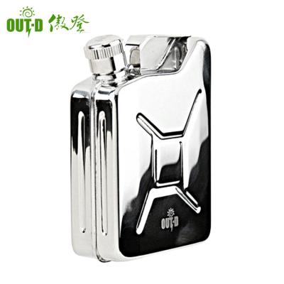 China Wine Rack Stainless Steel Oil Can Bucket Shaped Pot Hip Hip Flask for sale