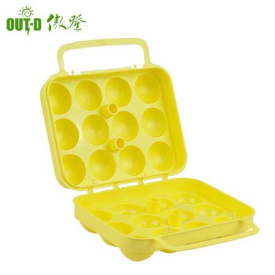 China Folding Resistance Customize Hard Plastic Portable Folding Hike Outdoor Camping Picnic Egg Carrier for sale