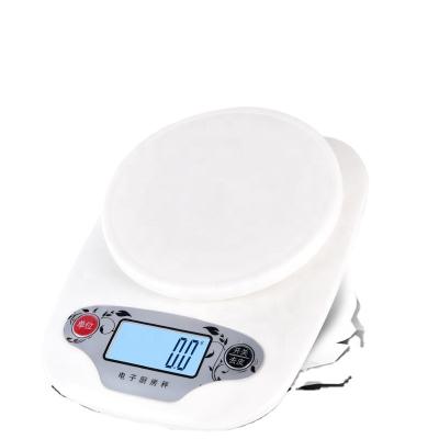 China WITH LID Cheap 5kg/1g Electronic Digital Balance Household Food Diet Balance Kitchen Scale Battery Power Food Weight Scale for sale