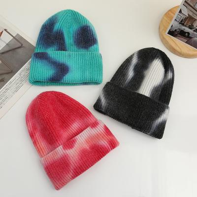 China Wholesale 2023 European and American New Product Custom Embroidered Fitted Hats Women Style Tie Dye Hat Felted Hat Women's Fitted Hat for sale