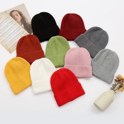 China Warm Knitted Women Beanie Hats Custom Logo For Dye Tie Dye Casual Colorful Short Cuff Winter Winter for sale