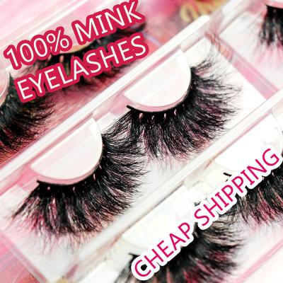 China Wholesale Cheap Price 3D Mink 25mm Private Label Eyelash Packaging Box Thick Real False Eyelashes Customized Natural False Eyelashes for sale