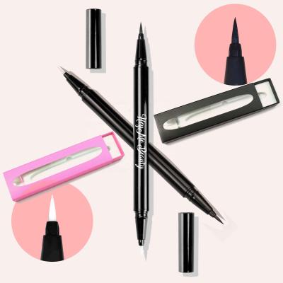 China Private label 2022 waterproof eyeliner glue pen glitter liquid waterproof colors lashglue glue pen liquid eyeliner for sale