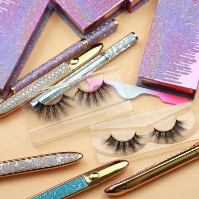 China 25-30 Lash Box 3D Mink Eyelashes Wholesale Custom Cruelty Free Sample Vegan 3D Individual Plant Fiber Free 100% for sale