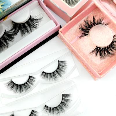 China Natural Long Eyelashes Custom Box Packaging False Eyelashes Hot Style Faux Mink Lashes for sale