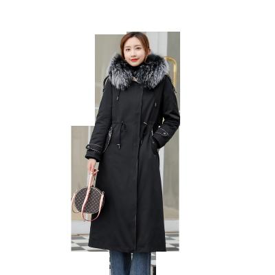 China Viable Women Real Fur Parka Jacket Winter Coat With Fur Hood Fashion Clothing Plus Size Ladies Coats Warm For Outwear Aliexpress quantity for sale