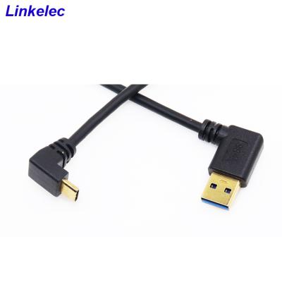 China Etc.electronic Mobile Phone Product Down Angle USB C With 90 Degree 3.0 Right Angle USB C Male Data Cable Charging Cable For Mobile And Computer for sale