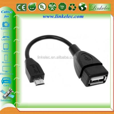 China Mobile Phone Micro Otg USB Cable Adapter For Samsung Galaxy Tag p1000 for sale