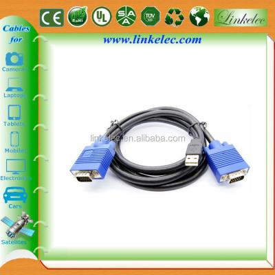 China Multimedia 6 Ft. 2-in-1 Ultra Slim USB KVM Extender Cable For For KVM Switch for sale